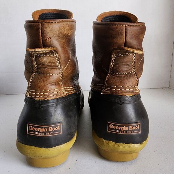 Georgia Marshland Duck Work Boot Unisex Mens 6 Womens 8 Brown GB00274 - Picture 6 of 9